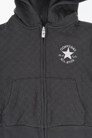 ALL STAR CHUCK TAYLOR Felpa POINTELLE in Tinta Unita con Stelle All-Over