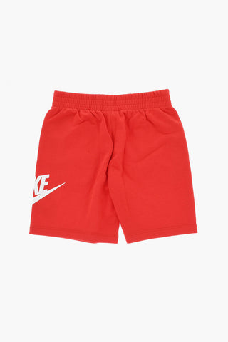Set T-Shirt und Shorts uni mit Logodruck