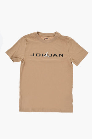 AIR JORDAN Einfarbiges Rundhals-T-Shirt mit bedrucktem Logo
