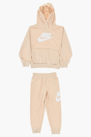 Set Sweatshirt und Joggers CLUB FRENCH TERRY einfarbig mit Kontrastdruck