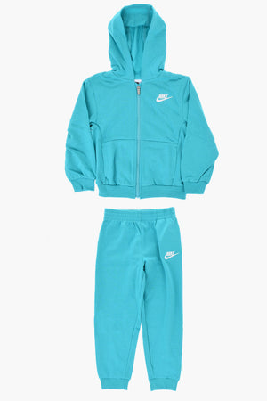 Set Hoodie und Joggers einfarbig mit gesticktem Logo