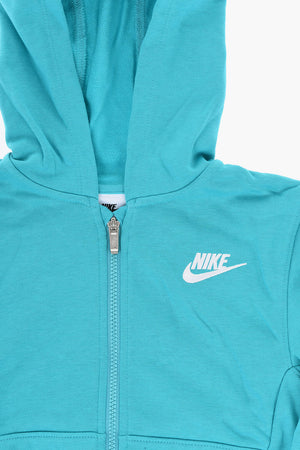 Set Hoodie und Joggers einfarbig mit gesticktem Logo