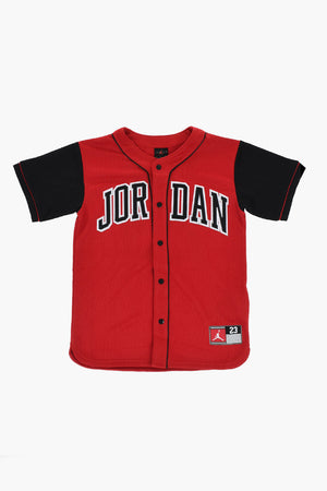 AIR JORDAN Perforiertes zweifarbiges Rundhals-T-Shirt BASEBALL