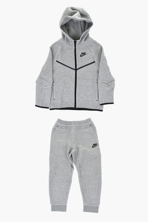 Sweatshirt- und Jogginghose-Set in Uni mit kontrastierenden Details