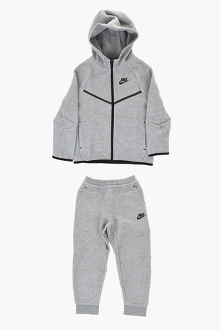 Sweatshirt- und Jogginghose-Set in Uni mit kontrastierenden Details