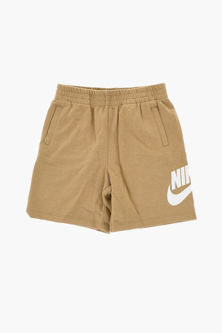 Set T-Shirt und Shorts in Uni mit bedrucktem Logo