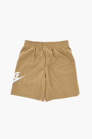 Set T-Shirt und Shorts in Uni mit bedrucktem Logo