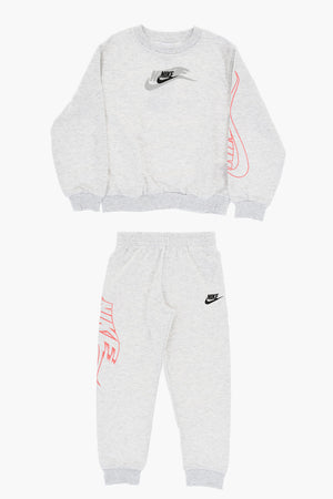 Set Rundhals-Sweatshirt und Joggers aus angerauter Baumwolle mit Logoprint