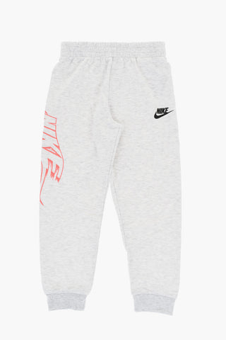 기모 면 크루넥 스웨트셔츠 및 조거 팬츠 세트 프린트 로고