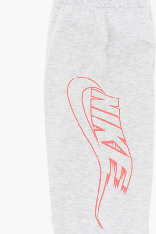 기모 면 크루넥 스웨트셔츠 및 조거 팬츠 세트 프린트 로고