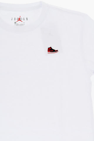 AIR JORDAN Relaxed-Fit Crewneck T-Shirt with Embroidery