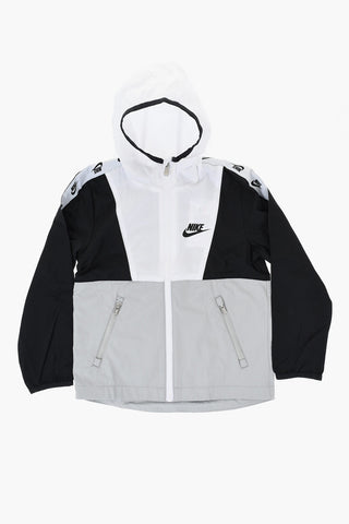 Color-Block-Jacke mit seitlichem Logostreifen