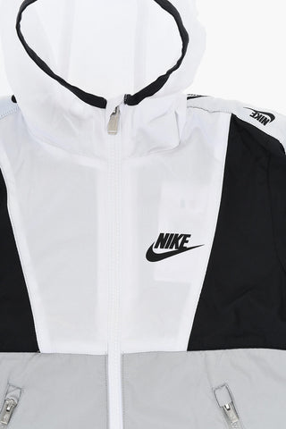Color-Block-Jacke mit seitlichem Logostreifen