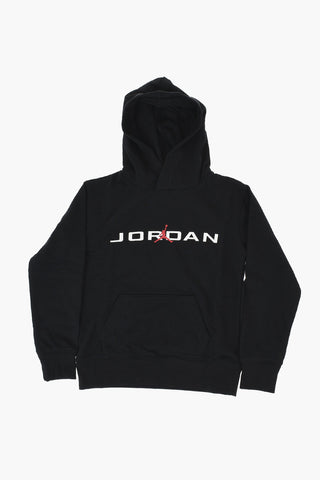 AIR JORDAN Solid-Colour Hoodie with Contrast Logo