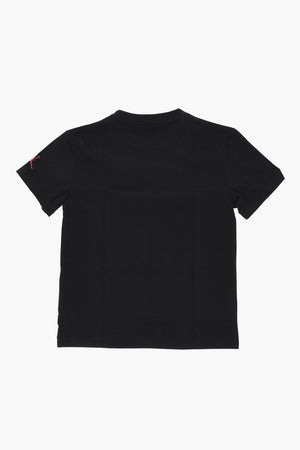 AIR JORDAN Solid Crewneck T-Shirt with Embroidered Patch