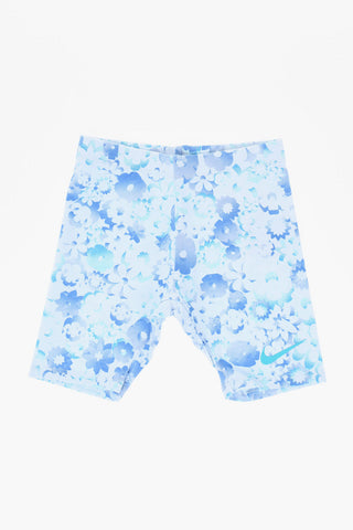 Set aus Rundhals-T-Shirt und Shorts mit Blumenmuster