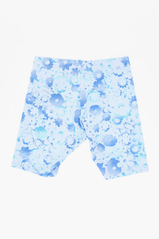 Set aus Rundhals-T-Shirt und Shorts mit Blumenmuster