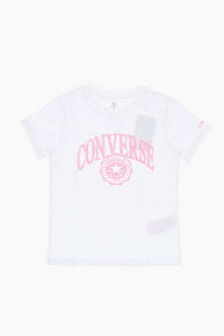 ALL STAR CHUCK TAYLOR T-Shirt Girocollo con Stampa a Contrasto