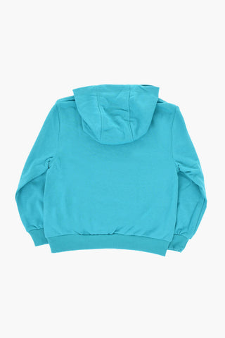 Set Felpa Hoodie e Joggers in Misto Cotone Garzato Bicolore