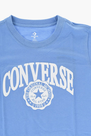 ALL STAR CHUCK TAYLOR einfarbiges T‑Shirt mit Rundhalsausschnitt und erhabenem Logo