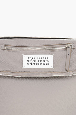 MM1 Textured Leather 5AC Crossbody Bag with Adjustable Shoulder Strap