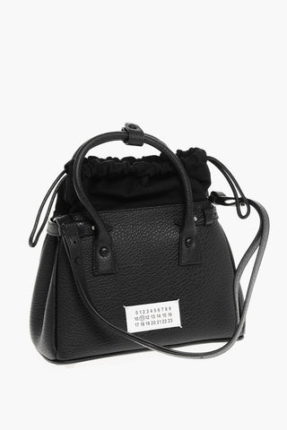 MM11 Hammered Leather Bag 5AC with Canvas Detail