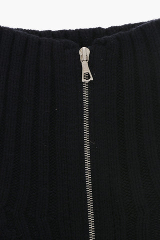 Virgin Wool MORRISO Collar with Front Zip