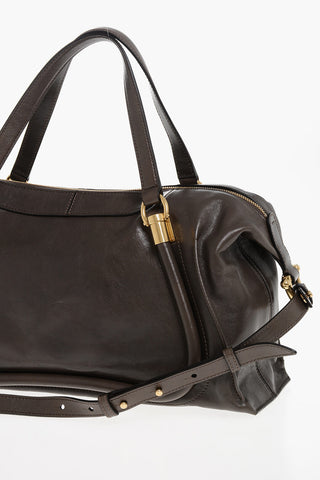 Brushed Leather DOUBLE CARRY Crossbody Bag