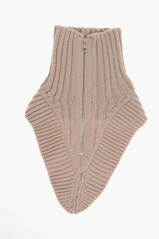 Collo in Lana Vergine MORRISO con Zip Frontale