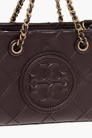 Quilted Leather FLEMING Hand Bag with Removable Shoulder Strap