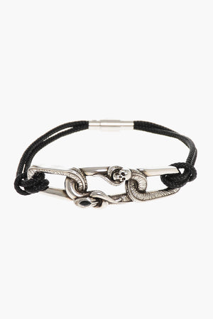 Bracciale in Corda LOOP con Dettaglio in Ottone