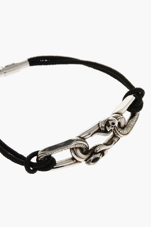 Bracciale in Corda LOOP con Dettaglio in Ottone