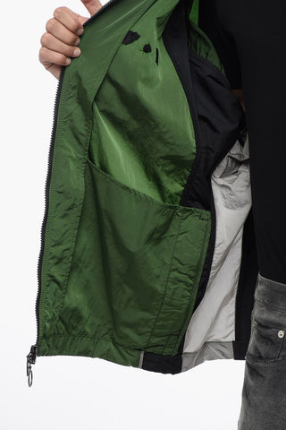 OW X JORDAN Giacca a Vento Track in Nylon con Zip Frontale