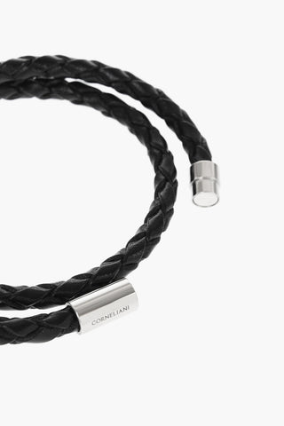 Bracciale Wrap in Pelle Intrecciata