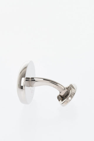 Brass Cufflinks with Pearled Detail