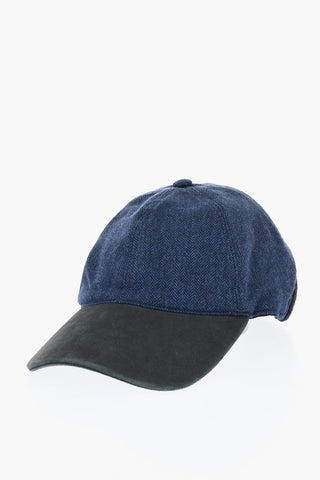 CC COLLECTION Cappello da Baseball in Lana Herringbone