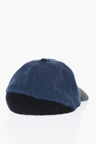 CC COLLECTION Cappello da Baseball in Lana Herringbone