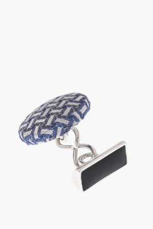 Gemelli in Ottone Rivestiti in Seta