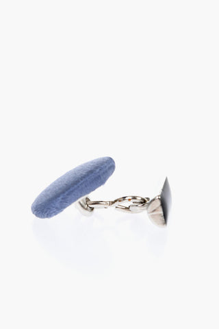 Gemelli in Ottone Rivestiti in Seta