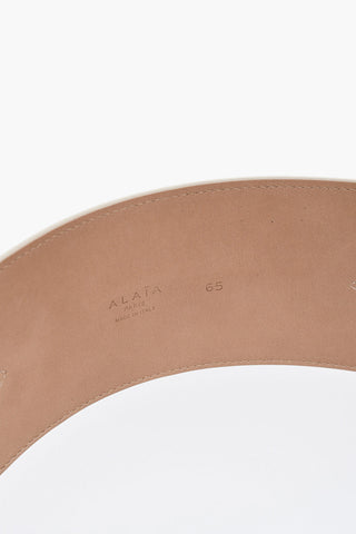 Buttoned Closure Leather Belt with Handles