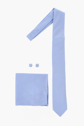 Silk Tie-Cufflinks-Pocket Square Set