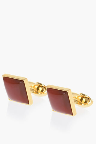 Enameled Brass Cufflinks