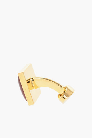 Enameled Brass Cufflinks
