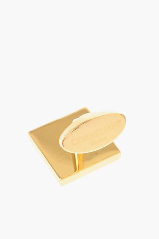Enameled Brass Cufflinks