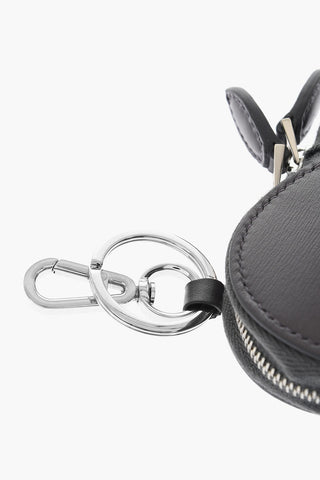 Leather HEART Zipped Wallet with Carabiner