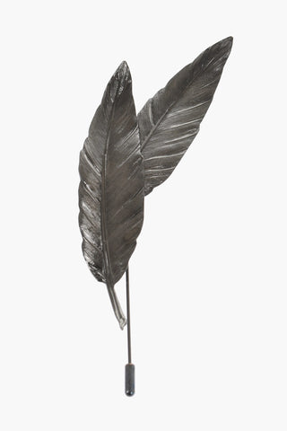 Spilla FEATHER in Ottone