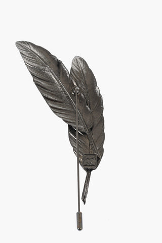 Spilla FEATHER in Ottone