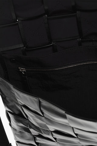Woven Leather Crossbody Bag