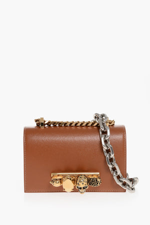 Mini-Tasche JEWELLED SATCHEL Aus Leder Mit Kettenriemen