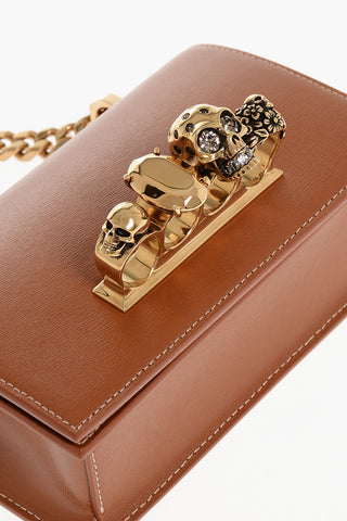 Leather JEWELLED SATCHEL Mini Bag with Shoulder Chain